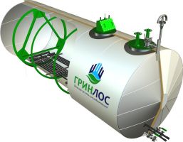 Емкость ГРИНЛОС Емкость стальная 75 м3 горизонтальная наземная с подогревом