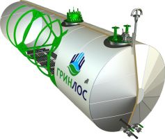 Емкость ГРИНЛОС Емкость стальная 100 м3 горизонтальная наземная с подогревом